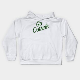 Go Outside - for Nature Lovers Kids Hoodie